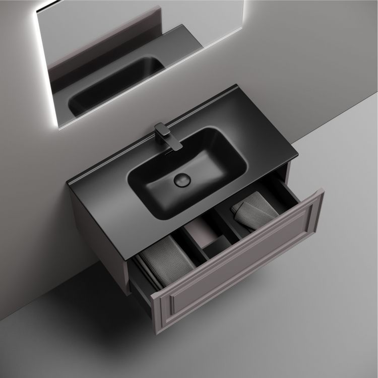 Тумба подвесная SANCOS Very 890х445х406, c одним ящиком оснащенным доводчиками, Doha Soft ,VR90SM Тумба подвесная SANCOS Very 890х445х406, c одним ящиком оснащенным доводчиками, Doha Soft ,VR90SM