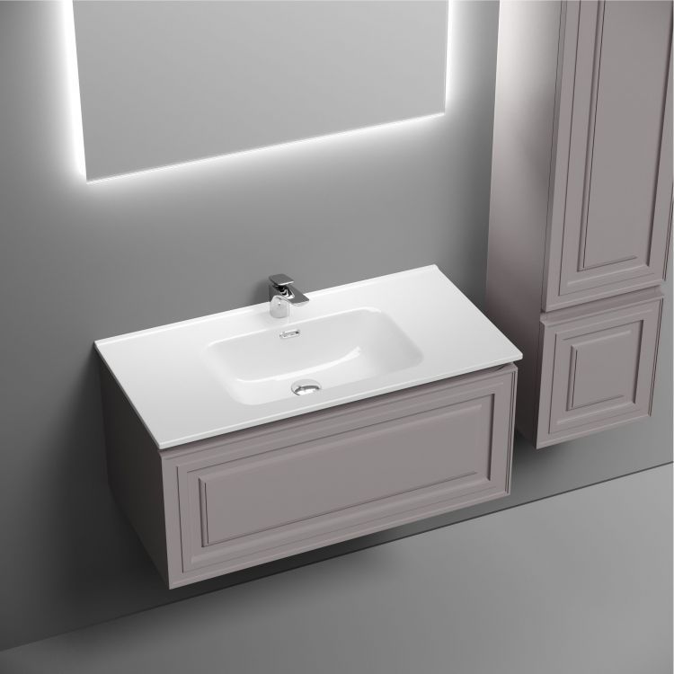 Тумба подвесная SANCOS Very 890х445х406, c одним ящиком оснащенным доводчиками, Doha Soft ,VR90SM Тумба подвесная SANCOS Very 890х445х406, c одним ящиком оснащенным доводчиками, Doha Soft ,VR90SM