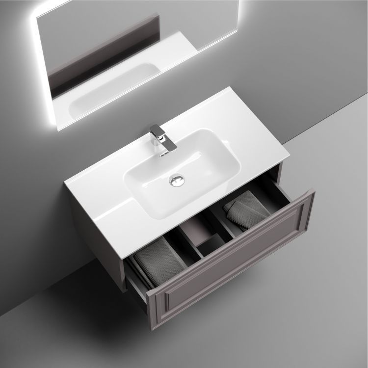 Тумба подвесная SANCOS Very 890х445х406, c одним ящиком оснащенным доводчиками, Doha Soft ,VR90SM Тумба подвесная SANCOS Very 890х445х406, c одним ящиком оснащенным доводчиками, Doha Soft ,VR90SM