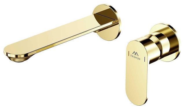 Смеситель для раковины Fashun A1185-35 цвет Золото Смеситель для раковины Fashun A1185-35 цвет Золото