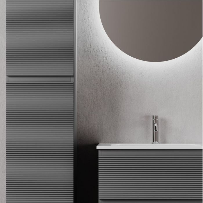 Тумба подвесная SANCOS под раковину Folk, Grey soft 590х445х500, FL60GS