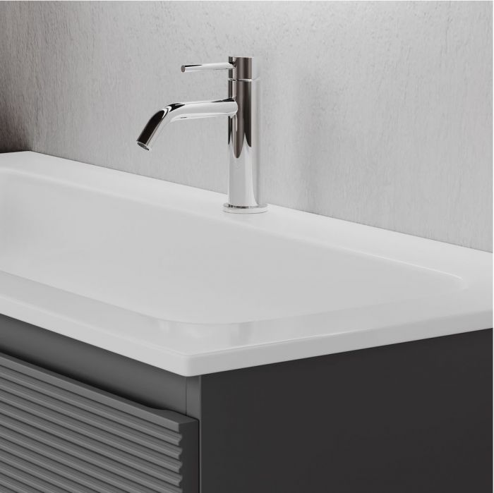 Тумба подвесная SANCOS под раковину Folk, Grey soft 590х445х500, FL60GS