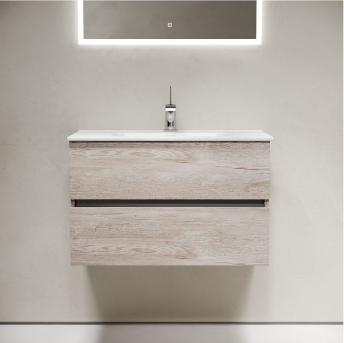 Тумба подвесная SANCOS под раковину Urban, дуб галифакс натуральный 790х450х550, UR80EG