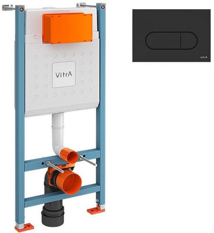 Инсталляция Vitra Core 800-1874 для унитаза с Черной матовой клавишей смыва Инсталляция Vitra Core 800-1874 для унитаза с Черной матовой клавишей смыва