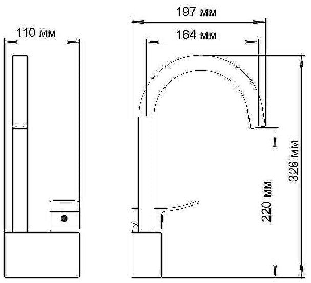 Смеситель для кухни WasserKRAFT Aller 1067 Хром