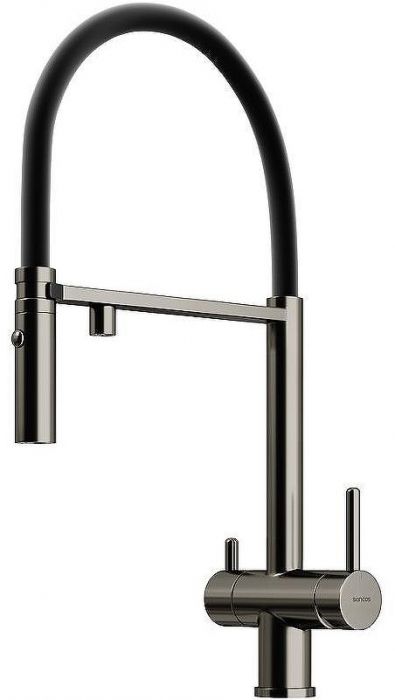 Смеситель для кухни Sancos Imola SC4010GG Вороненная сталь Черный