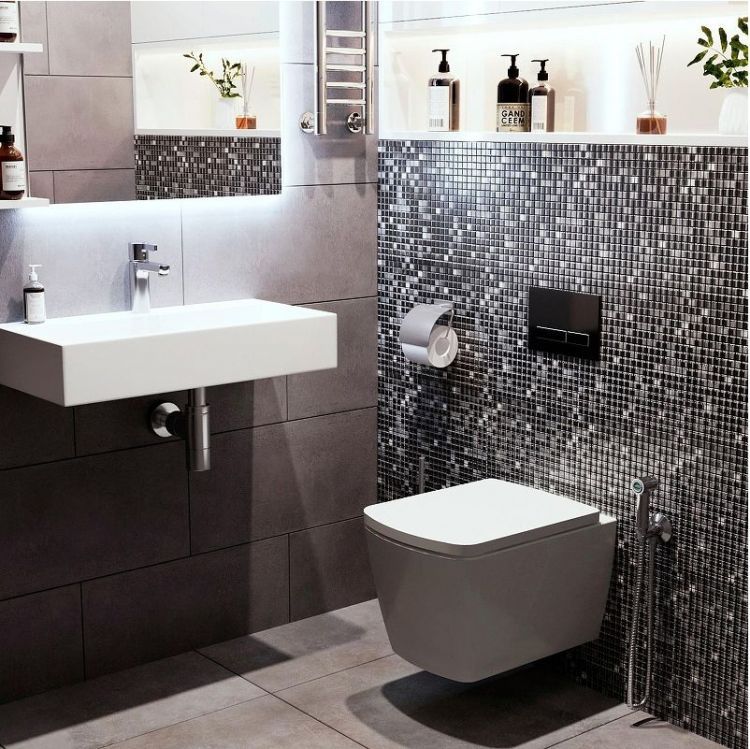 Инсталляция Lavinia Boho RelFix 77010004 для унитаза с клавишей смыва цвет Черный матовый