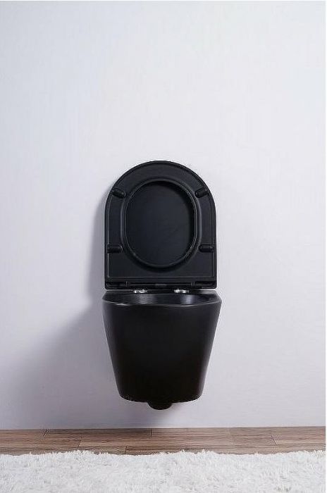 Унитаз Esbano Azalea ESUPAZALBM подвесной Черный матовый с сиденьем Микролифт