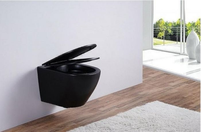 Унитаз Esbano Azalea ESUPAZALBM подвесной Черный матовый с сиденьем Микролифт