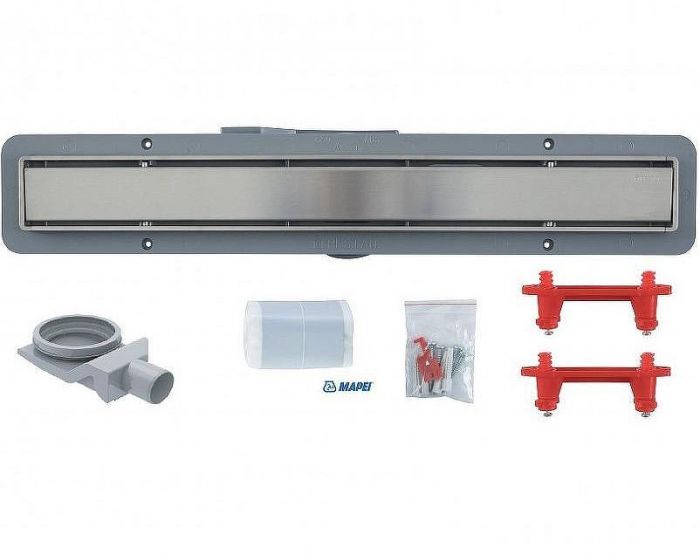 Душевой лоток Bettoserb Line 13702511 с решеткой Хром матовый