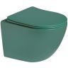Унитаз SantiLine SL-5107 подвесной Зеленый матовый с сиденьем Микролифт