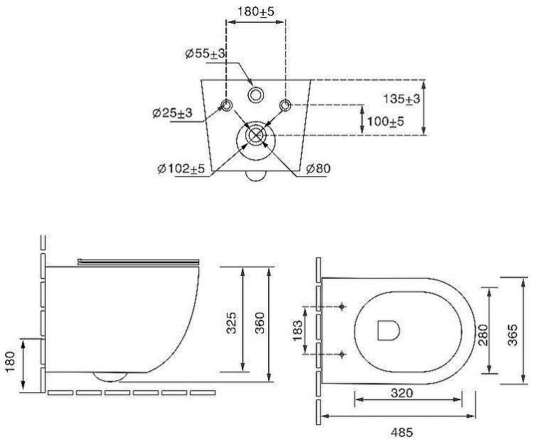 Унитаз SantiLine SL-5107 подвесной Зеленый матовый с сиденьем Микролифт