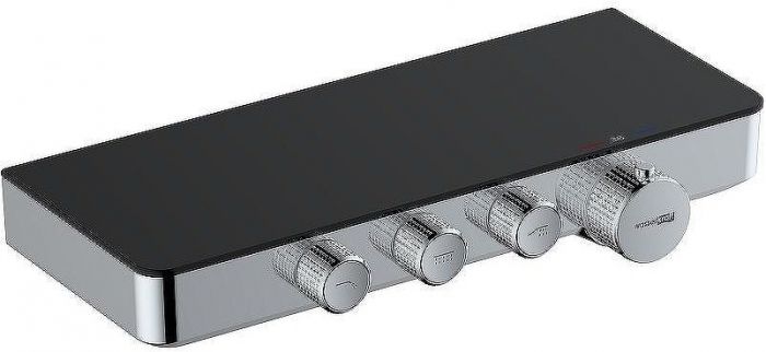 Смеситель для ванны WasserKRAFT Elbe 7499 Thermo с термостатом Хром Черный