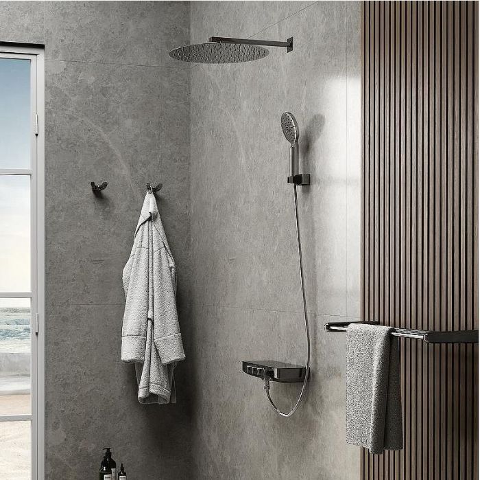 Смеситель для ванны WasserKRAFT Elbe 7499 Thermo с термостатом Хром Черный