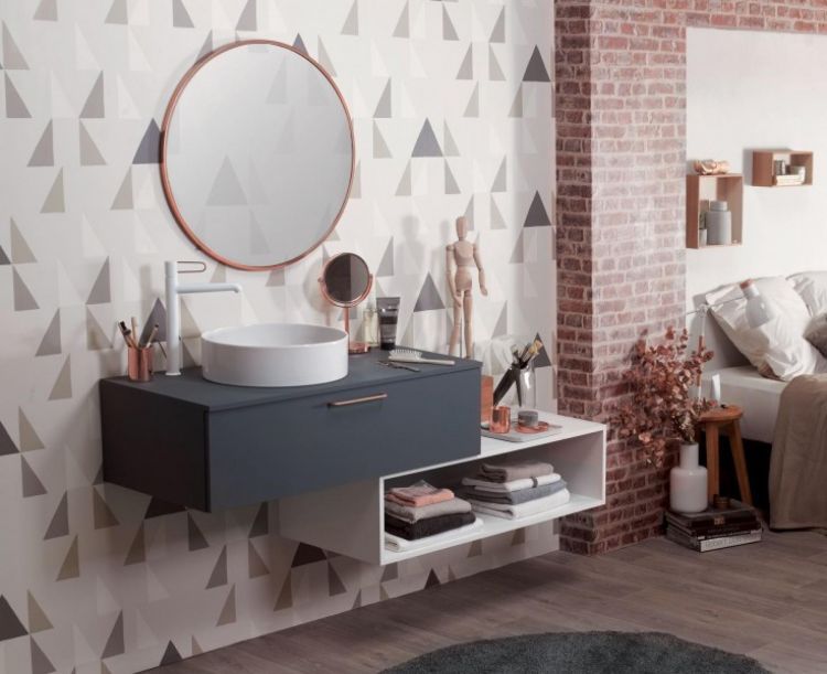 Тумба для комплекта 100 см Jacob Delafon Odeon Rive Gauche EB2516-R5-M53, серый антрацит матовый Тумба для комплекта 100 см Jacob Delafon Odeon Rive Gauche EB2516-R5-M53, серый антрацит матовый