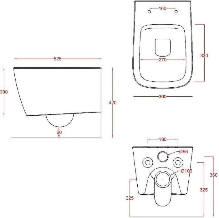 Унитаз Artceram A16 ASV003 44 00 подвесной Green salvia без сиденья