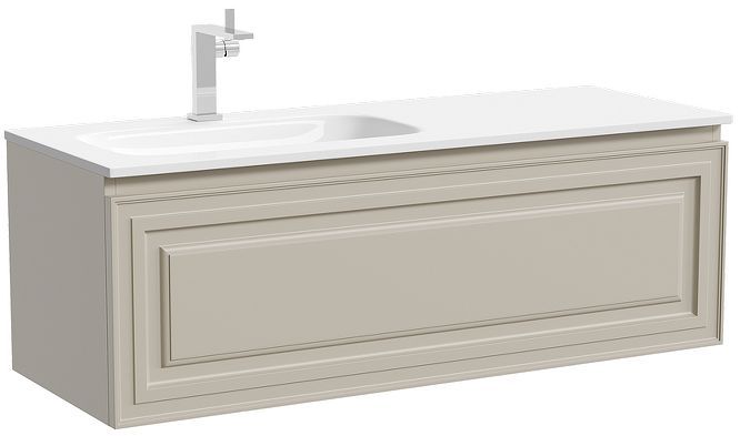 Тумба под раковину Sancos Very 120 L VR120LCE подвесная цвет Beige Soft