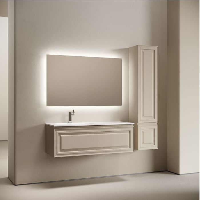 Тумба под раковину Sancos Very 120 L VR120LCE подвесная цвет Beige Soft