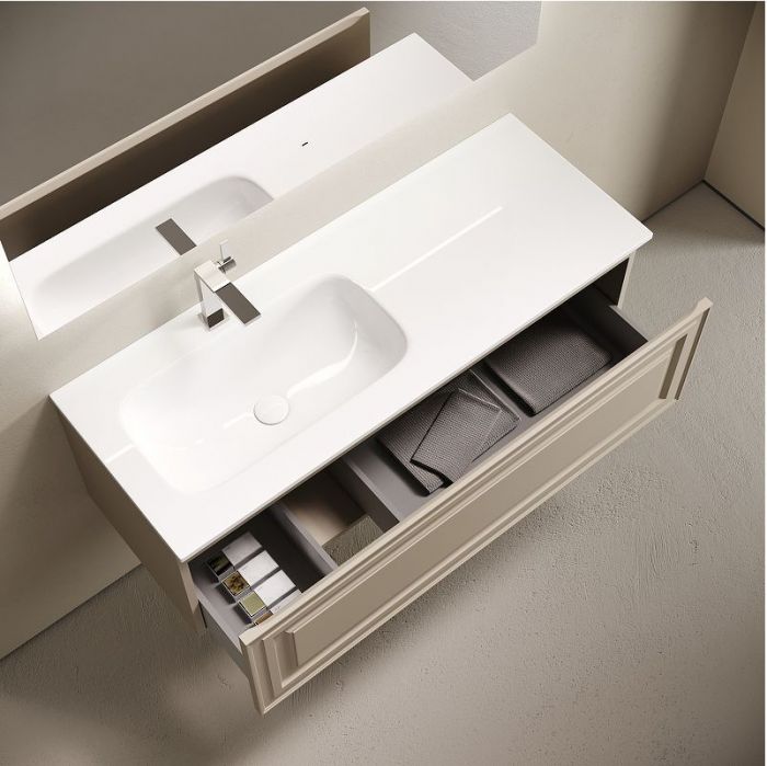 Тумба под раковину Sancos Very 120 L VR120LCE подвесная цвет Beige Soft