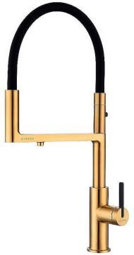 Смеситель для кухни Paulmark Tornado To213402-BG Брашированное золото