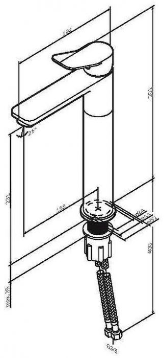 Смеситель для раковины AM.PM X-Joy F85A92000 Хром