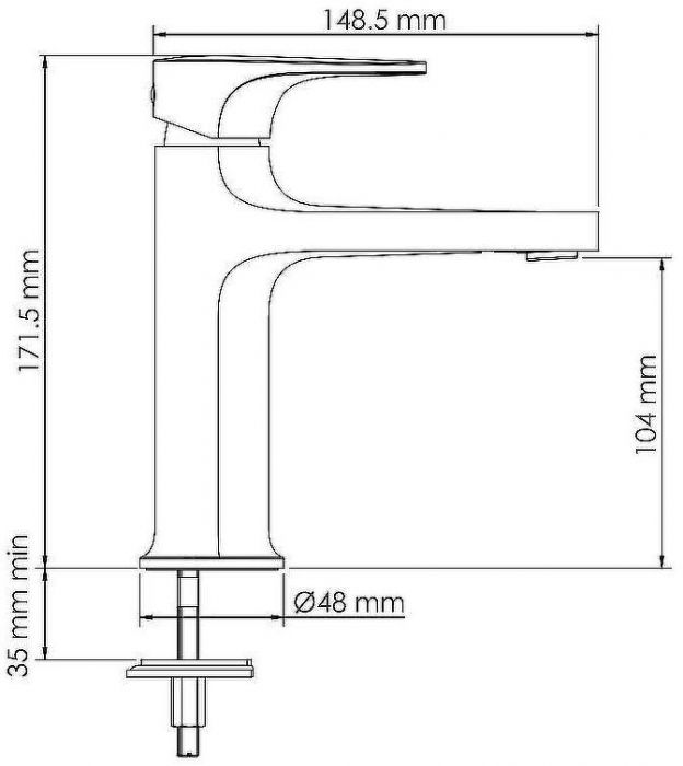 Смеситель для раковины WasserKRAFT Weida 3103 Хром