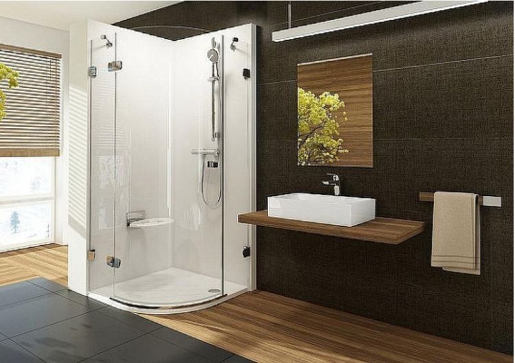 Душевой уголок Ravak Brilliant BSKK3-100 100х100 L 3ULAAA00Y1 профиль Хром стекло Transparent