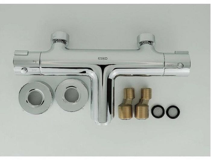 Смеситель для ванны ESKO Mikros T3054 с термостатом Хром