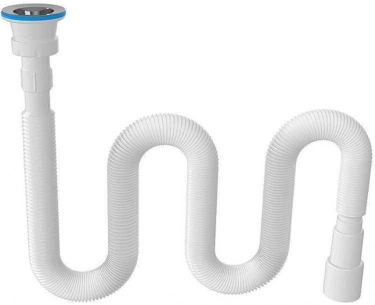 Гофросифон Nova 1261 Белый