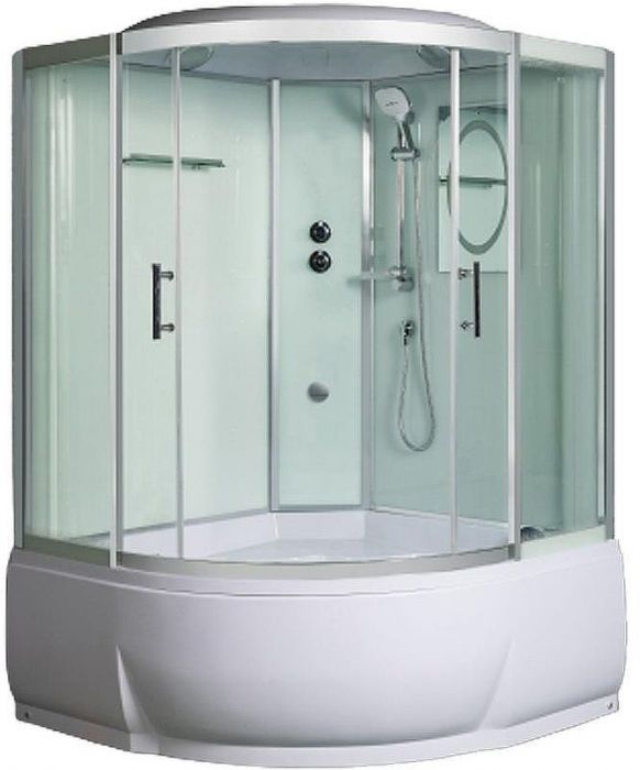 Душевая кабина WeltWasser WW500 Emmer 11055-2 110x110 10000004652 профиль Хром стекло прозрачное