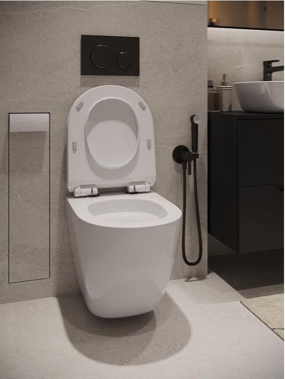 Комплект унитаза с инсталляцией Agger ATI09150+APB144 цвет Белый с сиденьем Микролифт и клавишей смыва цвет Черный матовый Комплект унитаза с инсталляцией Agger ATI09150+APB144 цвет Белый с сиденьем Микролифт и клавишей смыва цвет Черный матовый