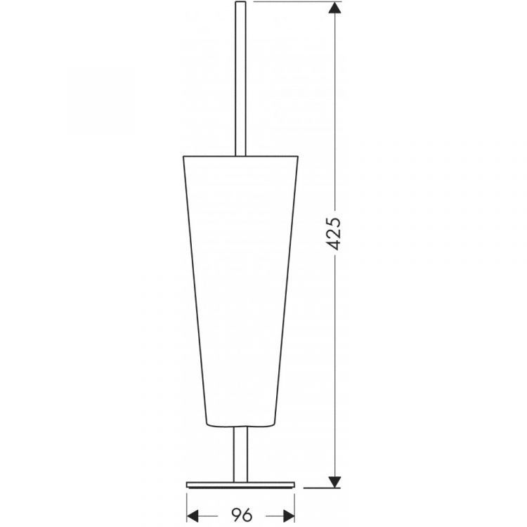 Набор для WC AXOR Starck напольный хром 40840000