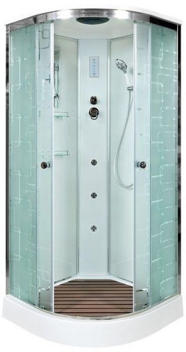 Душевая кабина Avacan 100 EM1510GM+EL с гидромассажем