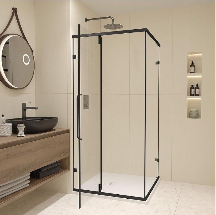 Душевой уголок RGW Classic CL-035B 90x90 350903599-14 профиль Черный матовый стекло прозрачное Душевой уголок RGW Classic CL-035B 90x90 350903599-14 профиль Черный матовый стекло прозрачное