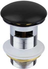 Донный клапан Bronze de Luxe 1001/1B click-clack Черный