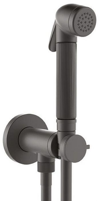 Гигиенический душ со смесителем Bossini Nikita E37009B.073 Черный матовый