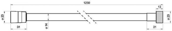 Гигиенический душ со смесителем Bossini Nikita E37009B.073 Черный матовый