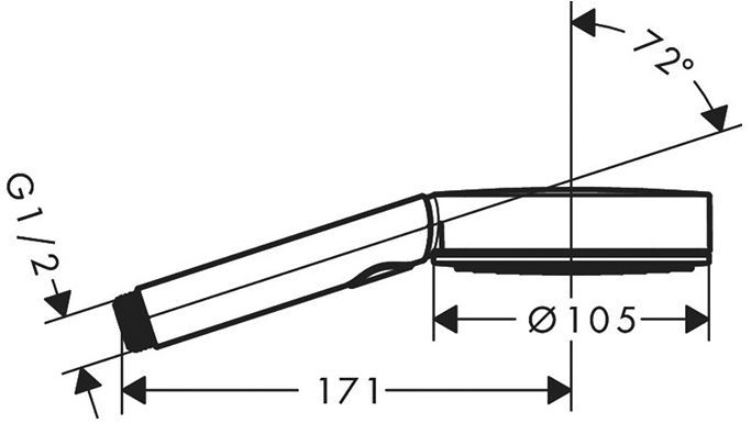 Hansgrohe Pulsify Ручной душ, цвет: черный матовый