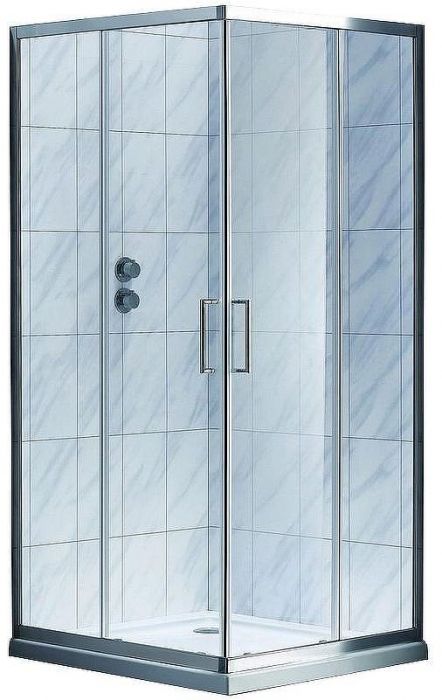 Душевой уголок Koller Pool Aqua Line 90X90 S90SC профиль Хром стекло прозрачное