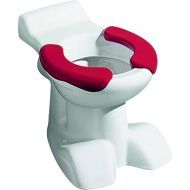 Унитаз Geberit Bambini напольный для детей 6л, горизонтальный выпуск, дизайн в виде львиной лапы, накладка для сиденья красная [Y212010000]