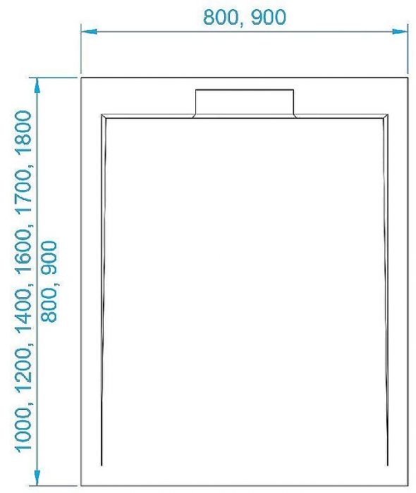 Душевой поддон из искусственного камня RGW STL MB 140x80 52212814-14 Черный мрамор