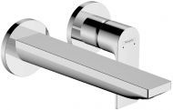Hansgrohe Rebris E Смеситель для раковины, настенный, цвет: хром