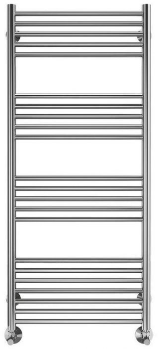 Водяной полотенцесушитель Terminus Аврора П22 500х1200 4670078529398 цвет Хром, нижнее подключение, G 1/2" ВР, с угловым соединением