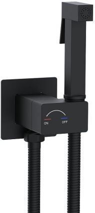 Гигиенический душ со смесителем WeltWasser Higi Q01 BL 10000013666 цвет Черный матовый