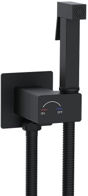 Гигиенический душ со смесителем WeltWasser Higi Q01 BL 10000013666 цвет Черный матовый