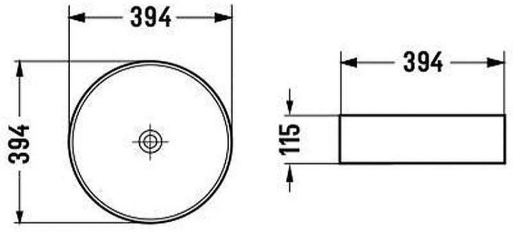 Раковина-чаша Vincea 39 VBS-216MA Антрацит матовый