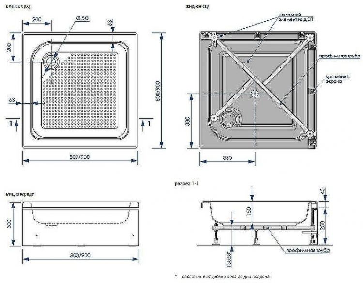 Акриловый поддон для душа Melodia della vita Square 80x80 MTYSQ8080H Белый Акриловый поддон для душа Melodia della vita Square 80x80 MTYSQ8080H Белый