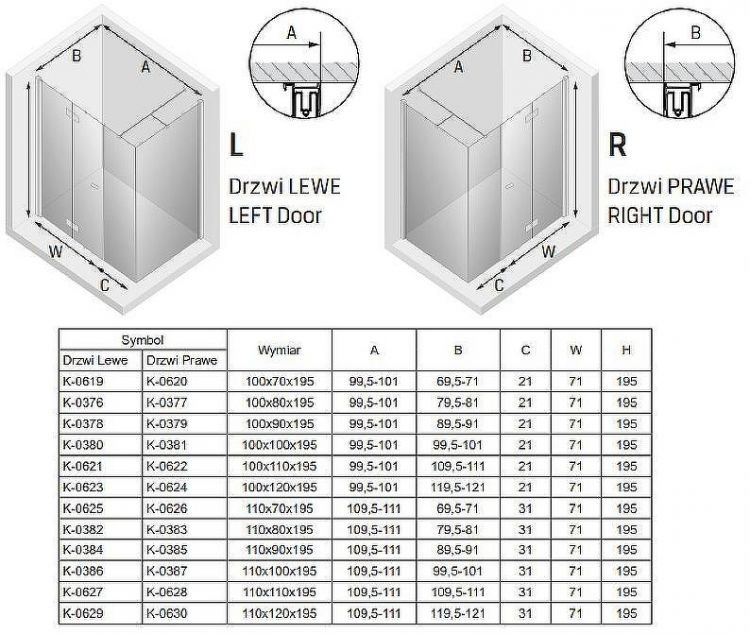 Душевой уголок New Trendy New Soleo Chrome 100x110 R K-0622 профиль Хром стекло прозрачное