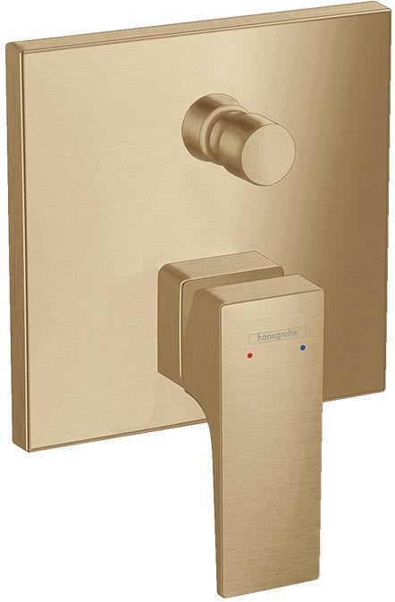 Hansgrohe Metropol Cмеситель для ванны, встраиваемый, с переключателем потоков, внешняя часть, цвет: шлифованная бронза
