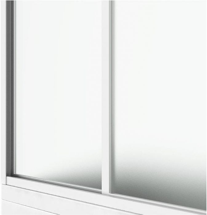 Шторка на ванну Bas Николь 170 ШТ00035 профиль Белый пластик Вотер